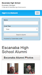 Mobile Screenshot of escanabahighschool.org