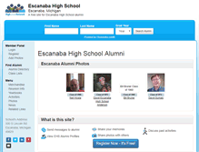 Tablet Screenshot of escanabahighschool.org